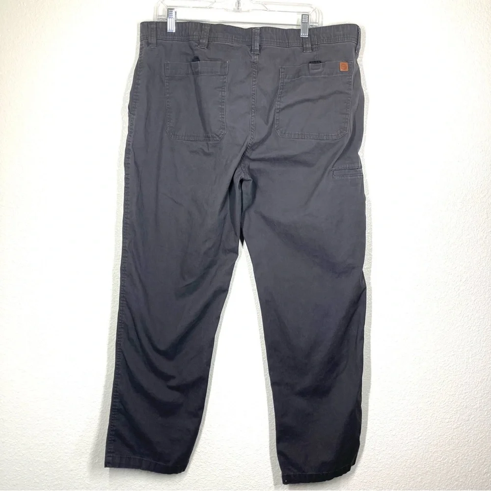WP Weatherproof Cargo Hiking Pants Gray 40x32 Cotton Spandex Velcro Pockets